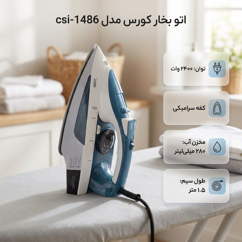 اتو بخار کورس مدل csi-1486 2